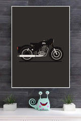 Royal Enfield Classic 350 Minimalist Poster | Bike Posters