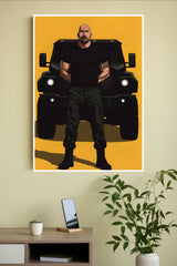 The White Fedora Poster | Power Full Man Poster