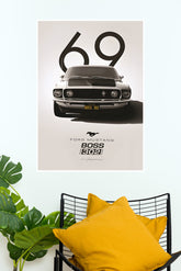 1969 Ford Mustang Mach1 Poster | Cars Posters
