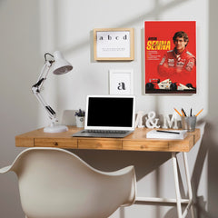 Ayrton SennaIn Red Poster | Formula 1 Posters