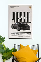 Black Porsche Poster | Cars Posters