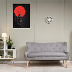 Blood Moon Samurai Poster | Anime Posters