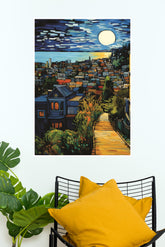 Celestial Carnival Poster | Moon Light Sky Posters