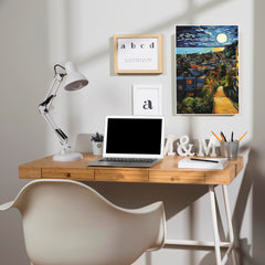 Celestial Carnival Poster | Moon Light Sky Posters