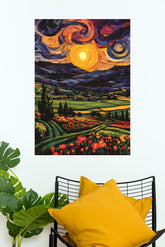 Heavenly Horizon Poster | Moon Light Sky Posters