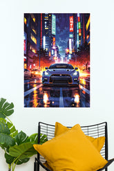 Luxury Car In Lights Poster | Cars Posters