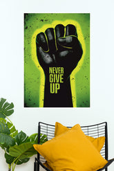 Never Give Up Poster | Gym and Motivational Quotes Posters