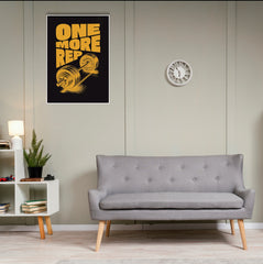 One More Rep Poster | Gym and Motivational Quotes Posters