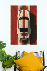 Porsche 911 With Red Line Poster | Cars Posters