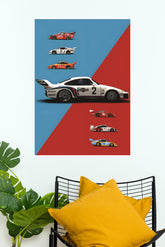 Porsche 935 White Poster | Cars Posters