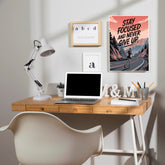 Stay Focused Poster | Gym and Motivational Quotes Posters