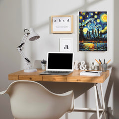 The Painted Copacabana Poster | Moon Light Sky Posters