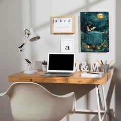 The Story Beneath The Stars Poster | Moon Light Sky Posters