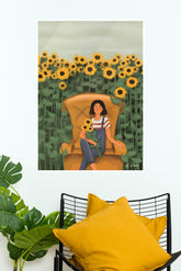The Sunflower Promise Poster | Moon Light Sky Posters