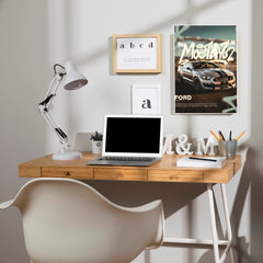 White Mustang Poster | Cars Posters