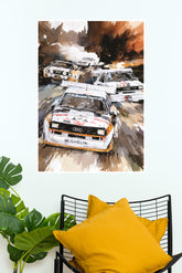 White Sport Audi Poster | Cars Posters