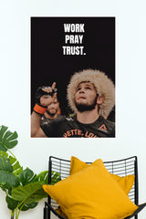 Work Pray Poster | UFC Champions Poster