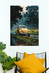 Yellow Car Poster | Cars Posters