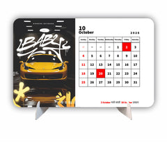 SUPER Car Collection Premium Table Desk Calendar