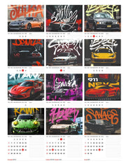 SUPER Car Collection Premium Table Desk Calendar