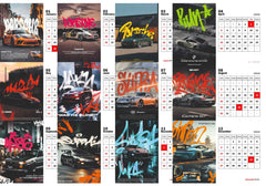 SUPER Car Premium Table Desk Calendar