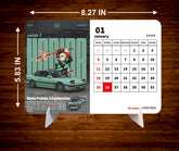 Car Collection Premium Table Desk Calendar