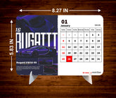 Luxury Car Collection Premium Table Desk Calendar