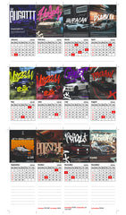 Luxury Car Collection Premium Table Desk Calendar