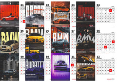 Luxury Car Premium Table Desk Calendar