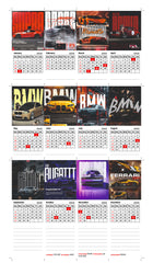 Luxury Car Premium Table Desk Calendar