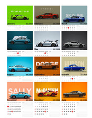 Luxury Car Premium Table Desk Calendar