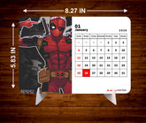 SUPER HERO Premium Table Desk Calendar