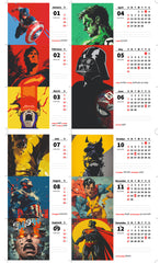 SUPER HERO MAN Premium Table Desk Calendar