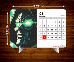 ANIME MAN Premium Table Desk Calendar