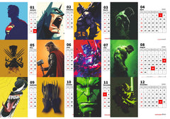 SUPER MAN Premium Table Desk Calendar