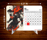 SUPER HERO MAN Premium Table Desk Calendar
