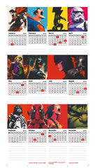 HERO MAN Premium Table Desk Calendar