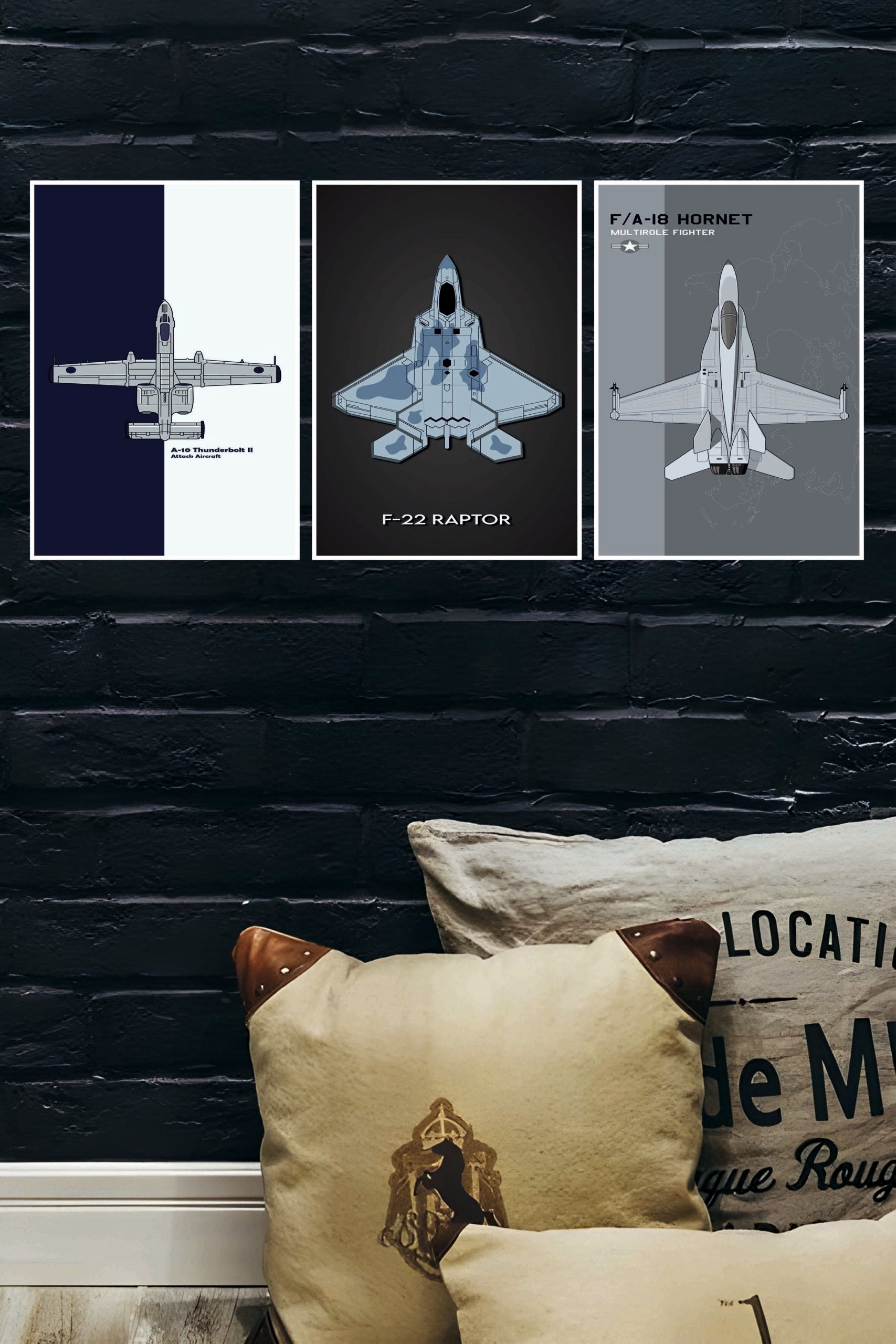 Supersonic Fighter Plane Fighter Plane Poster | Combo Wall Poster Set | Pack of 3 Posters