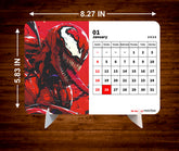 SUPER VILLAIN Premium Table Desk Calendar