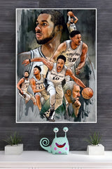 San Antonio Spurs Poster | Basketball Posters | Sports Posters