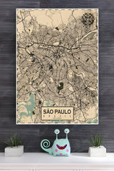 Sau Paulo Brazil Poster | Map Posters