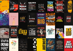Self Motivation Wall Collage Kit - A4 Size Wall Posters Set