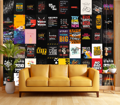 Self Motivation Wall Collage Kit - A4 Size Wall Posters Set