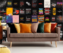 Self Motivation Wall Collage Kit - A4 Size Wall Posters Set