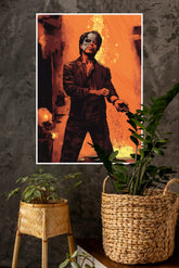 Shah Rukh Khan wIth Fire Movie Poster | Bollywood Posters