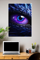 Sharp Blue Eye Wall Poster | Eyes Posters