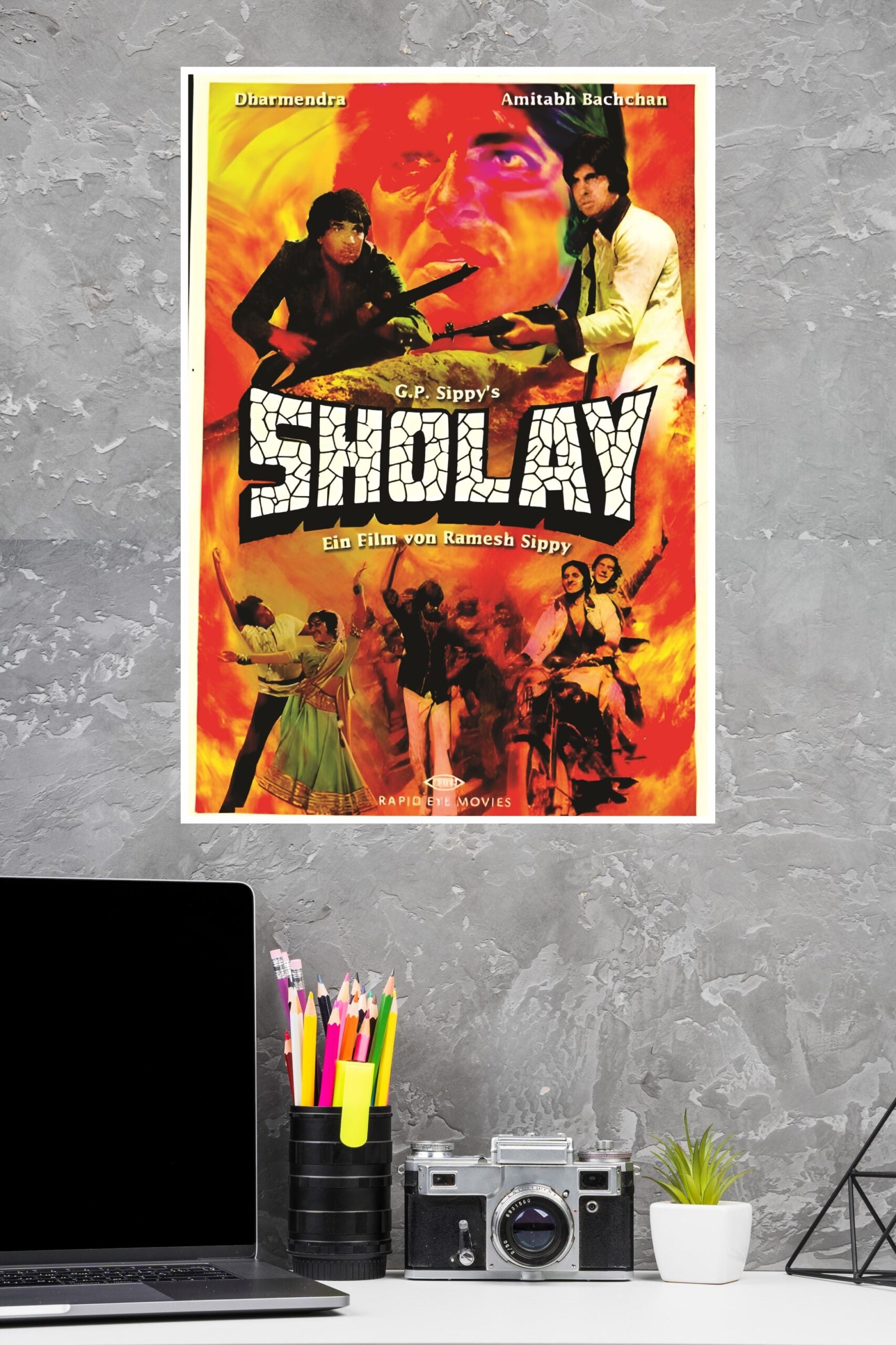 Sholay 1975 Movie Poster | Bollywood Posters
