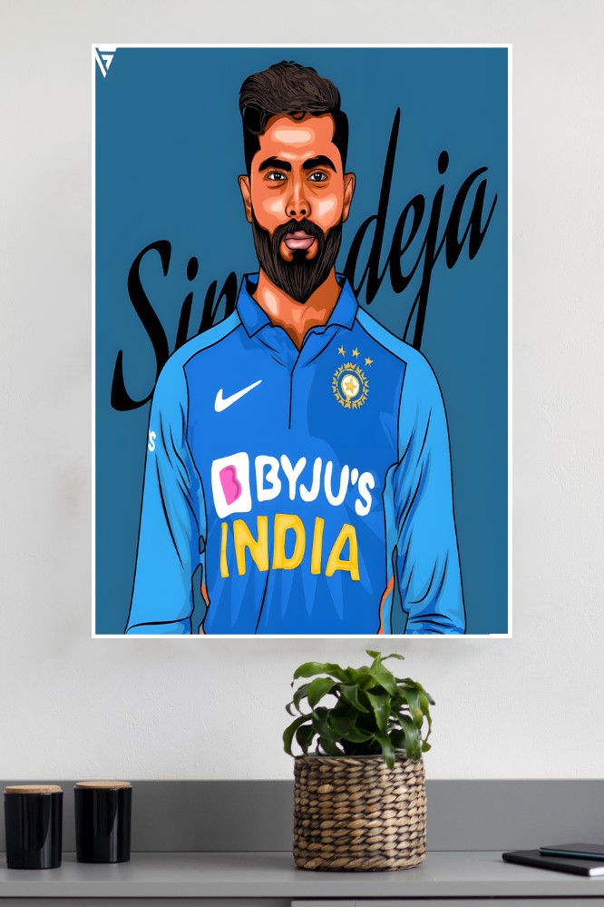 Sir Jadeja Poster | Cricketers Posters | Sports Poster