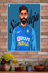 Sir Jadeja Poster | Cricketers Posters | Sports Poster