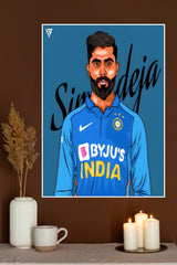 Sir Jadeja Poster | Cricketers Posters | Sports Poster